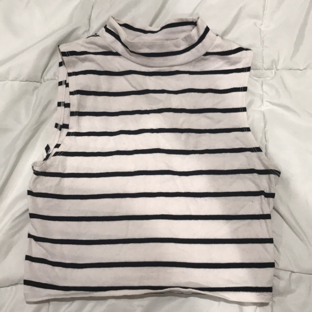 Striped crop top